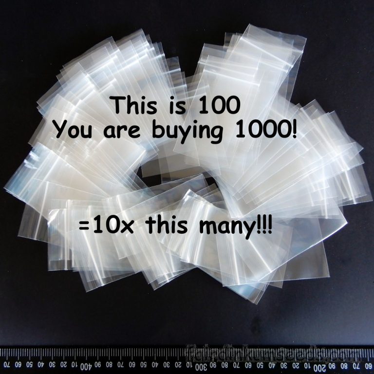 Seed Saving Plastic Baggies Bulk 1000x Fair Dinkum Seeds